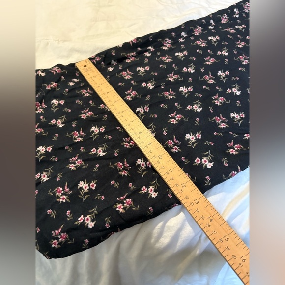 American Eagle NWT strapless black floral jumpsuit wide leg size small - Picture 6 of 13